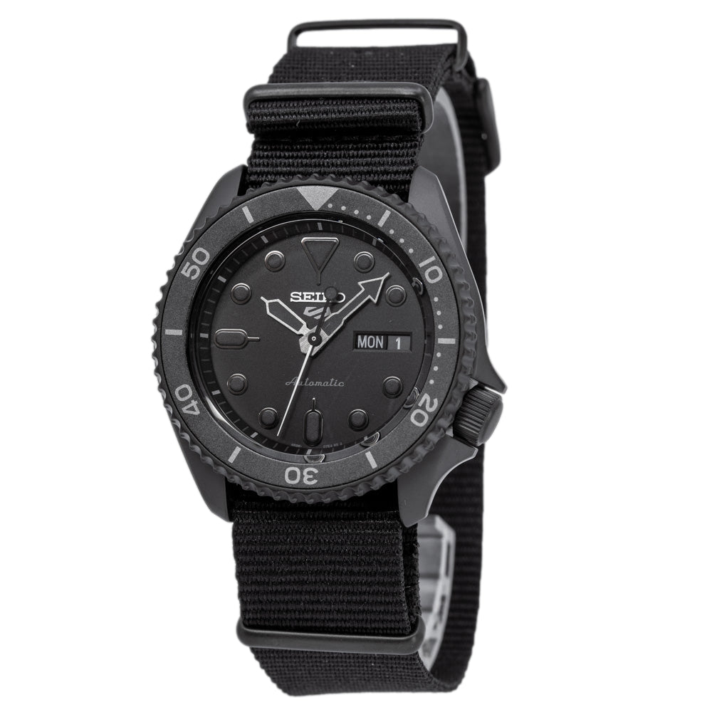 Seiko 5 Sports Automatic Black Dial Black NATO Strap Watch For Men - SRPD79K1 wholesalehk.shop