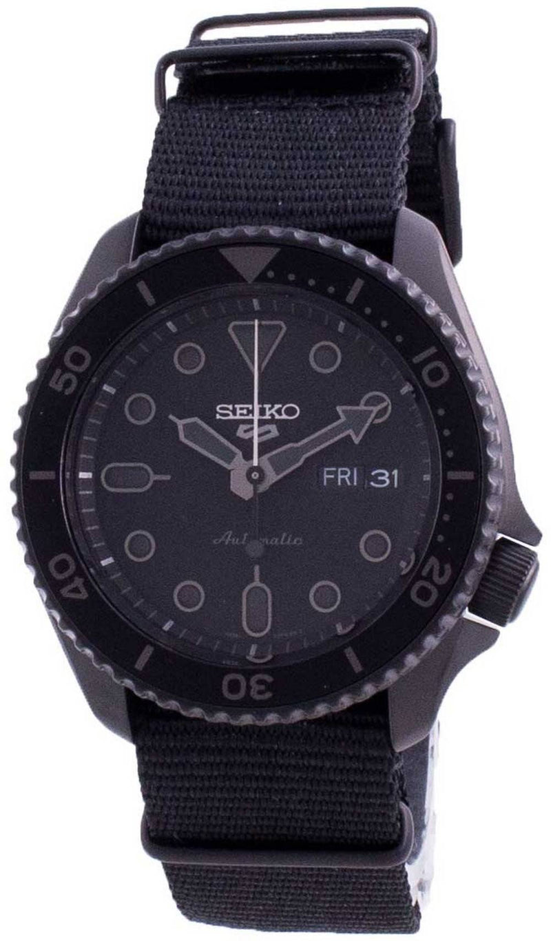 Seiko 5 Sports Automatic Black Dial Black NATO Strap Watch For Men - SRPD79K1 wholesalehk.shop