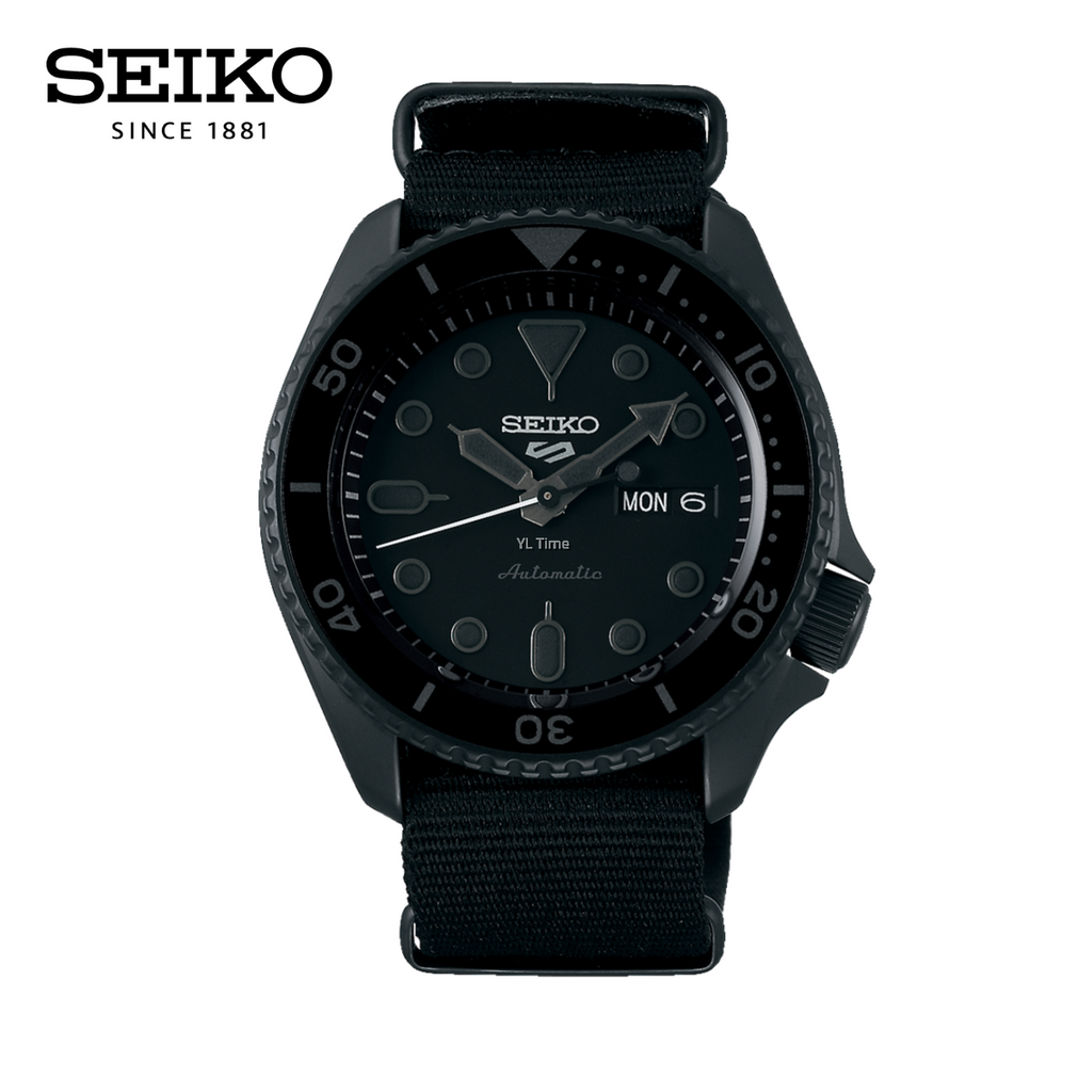 Seiko 5 Sports Automatic Black Dial Black NATO Strap Watch For Men - SRPD79K1 wholesalehk.shop