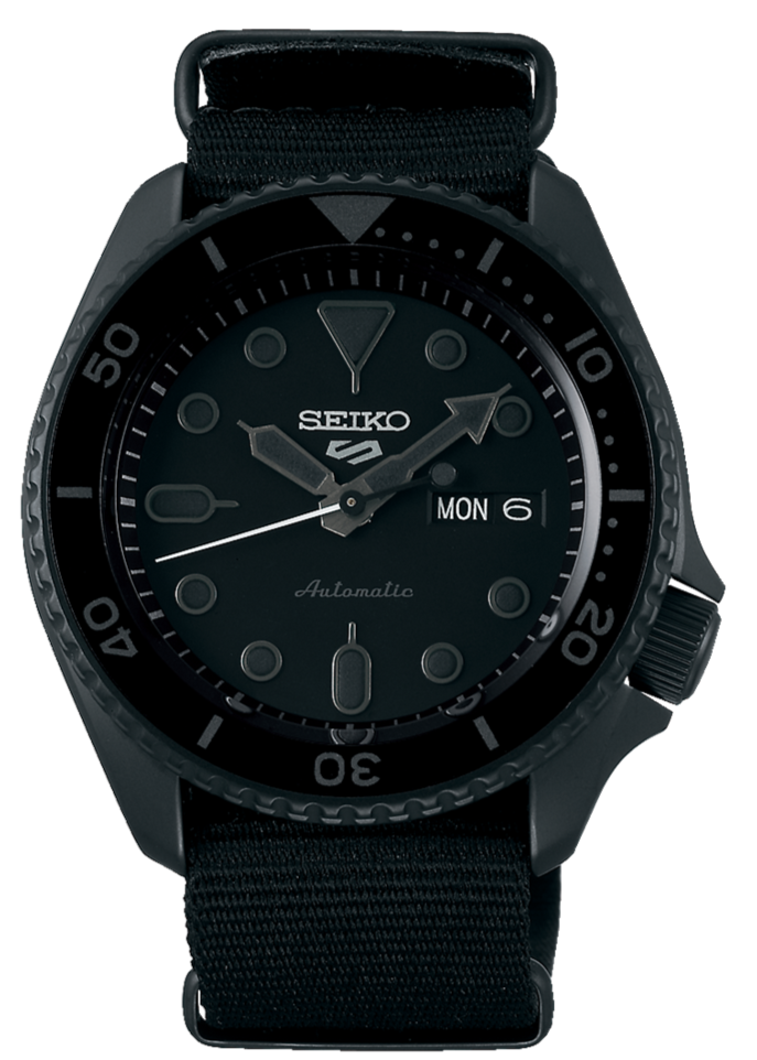 Seiko 5 Sports Automatic Black Dial Black NATO Strap Watch For Men - SRPD79K1 wholesalehk.shop
