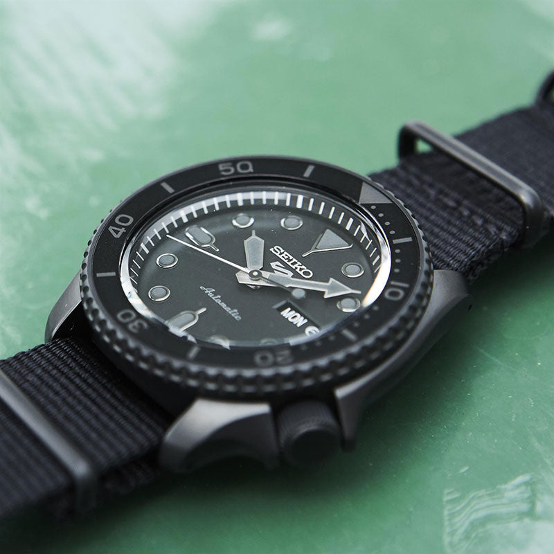 Seiko 5 Sports Automatic Black Dial Black NATO Strap Watch For Men - SRPD79K1 wholesalehk.shop
