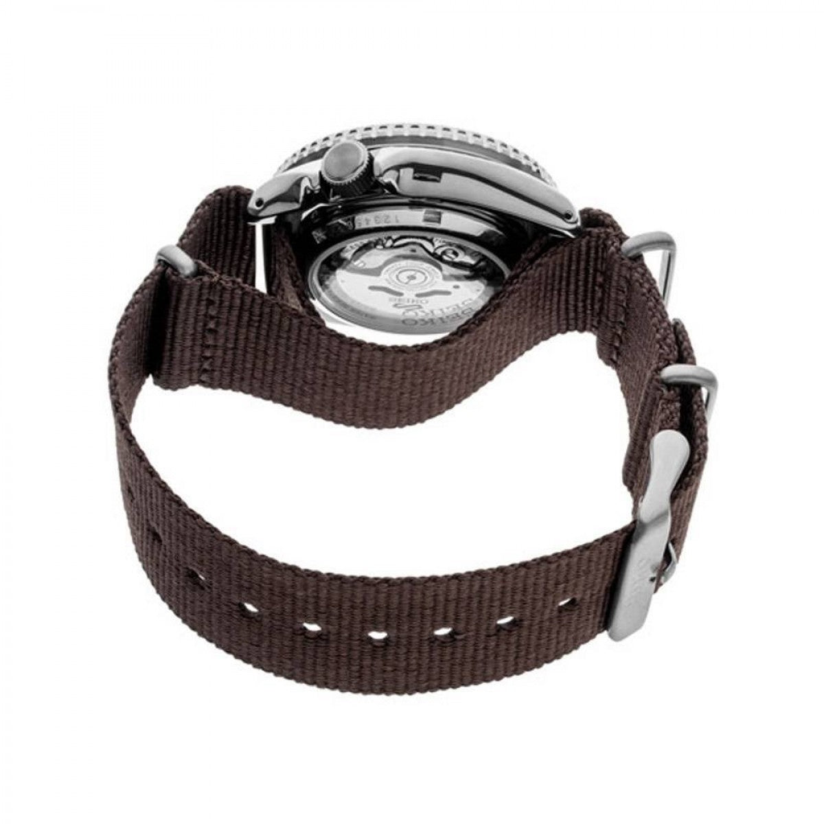 Seiko 5 Sport Automatic Brown Dial Brown Nylon Strap Watch For Men - SRPD85K1 wholesalehk.shop