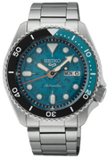 Seiko 5 Sports SKX Skeleton Green Dial Silver Steel Strap Watch For Men - SRPJ45K1 wholesalehk.shop