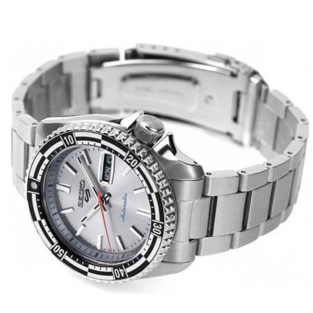 Seiko 5 Sports Special Edition Silver Dial Silver Steel Strap Watch For Men - SRPK09K1 wholesalehk.shop