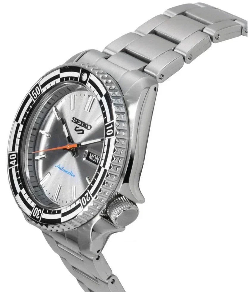Seiko 5 Sports Special Edition Silver Dial Silver Steel Strap Watch For Men - SRPK09K1 wholesalehk.shop