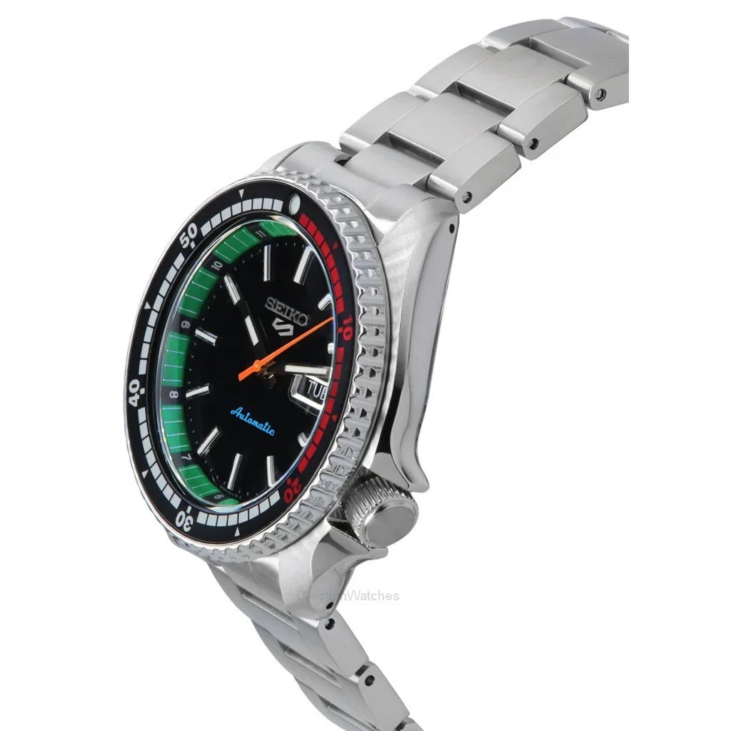 Seiko 5 Sports SKX Series Regatta Timer Retro Blue Dial Silver Steel Strap Watch For Men - SRPK13K1 wholesalehk.shop