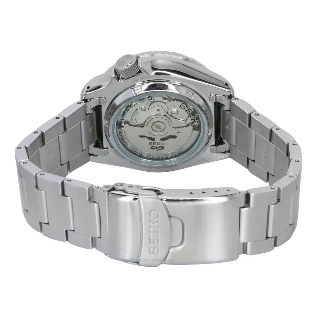 Seiko 5 Sports SKX Series Regatta Timer Retro Blue Dial Silver Steel Strap Watch For Men - SRPK13K1 wholesalehk.shop