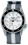 Seiko 5 Sports x Peanuts Surfboard Snoopy Limited Edition White Dial Two Tone NATO Strap Watch For Men - SRPK25K1 wholesalehk.shop