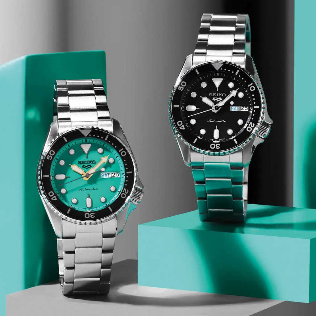 Seiko 5 Sports SKX Automatic Black Dial Silver Steel Strap Watch For Men - SRPK29K1 wholesalehk.shop