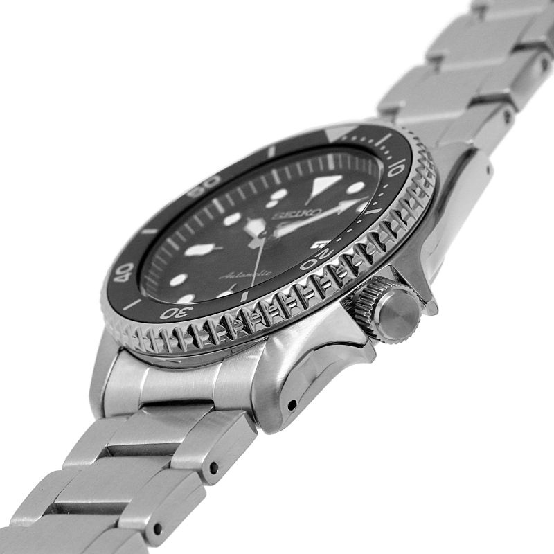 Seiko 5 Sports SKX Automatic Black Dial Silver Steel Strap Watch For Men - SRPK29K1 wholesalehk.shop