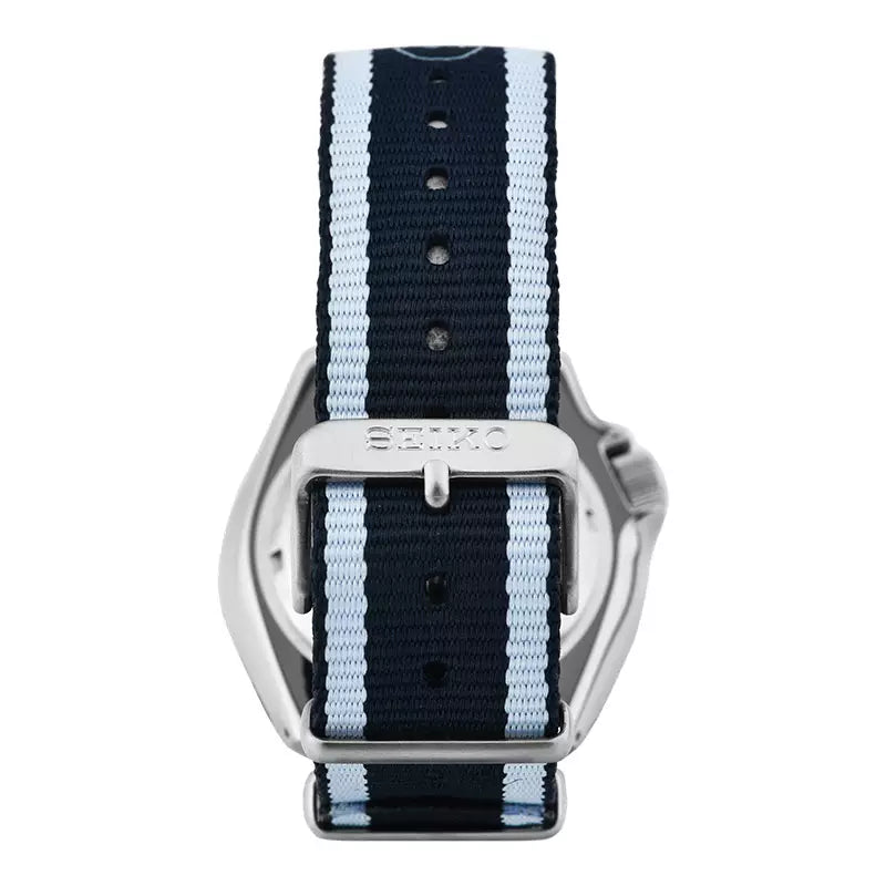 Seiko 5 Sports Honda Super Cub Limited Edition Blue Dial Two Tone NATO Strap Watch For Men - SRPK37K1 wholesalehk.shop