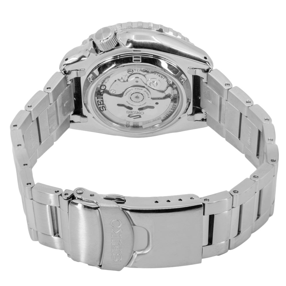 Seiko 5 Sports Automatic Blue Dial Silver Steel Strap Watch for Men - SRPK97K1 wholesalehk.shop