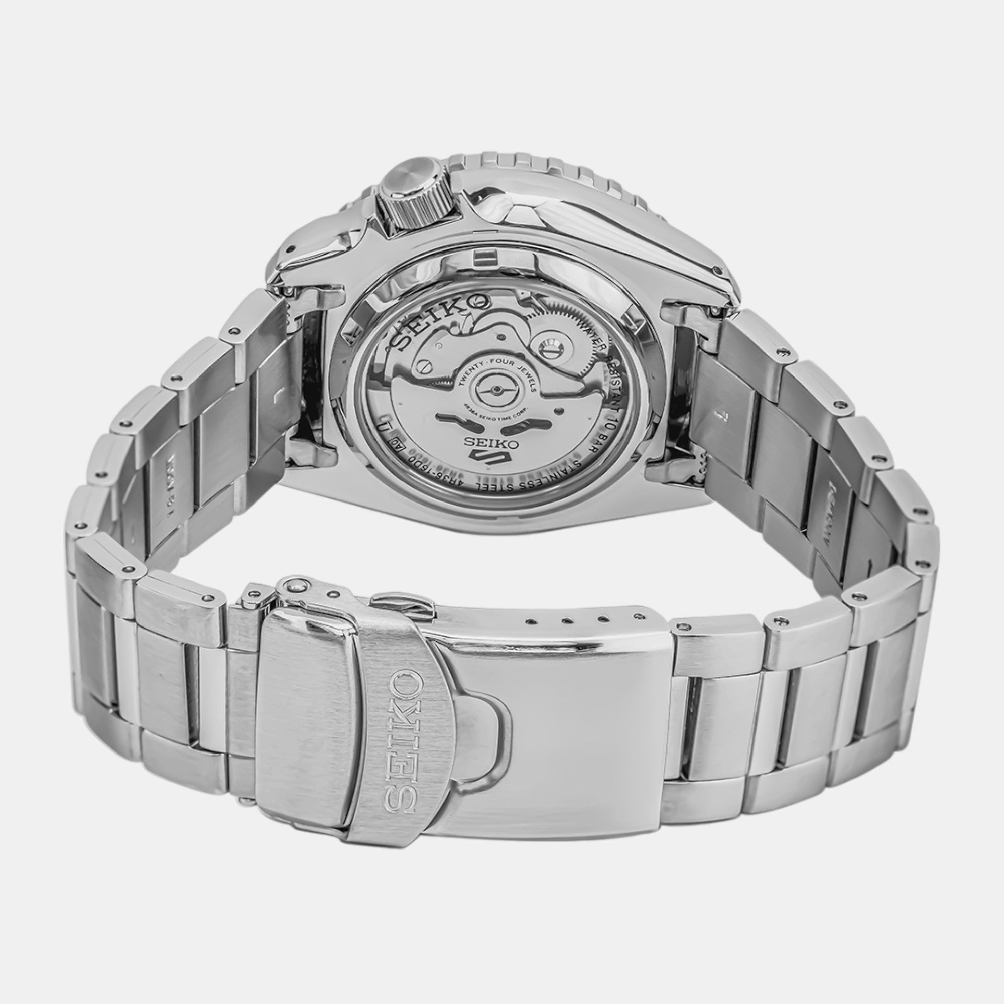 Seiko 5 Sport Automatic SKX Series Black Dial Silver Steel Strap Watch for Men - SRPK99K1 wholesalehk.shop