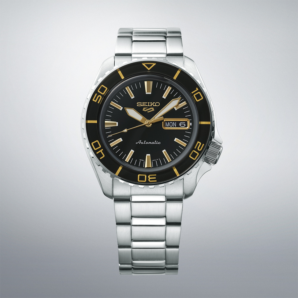 Seiko 5 Sport Automatic SKX Series Black Dial Silver Steel Strap Watch for Men - SRPK99K1 wholesalehk.shop