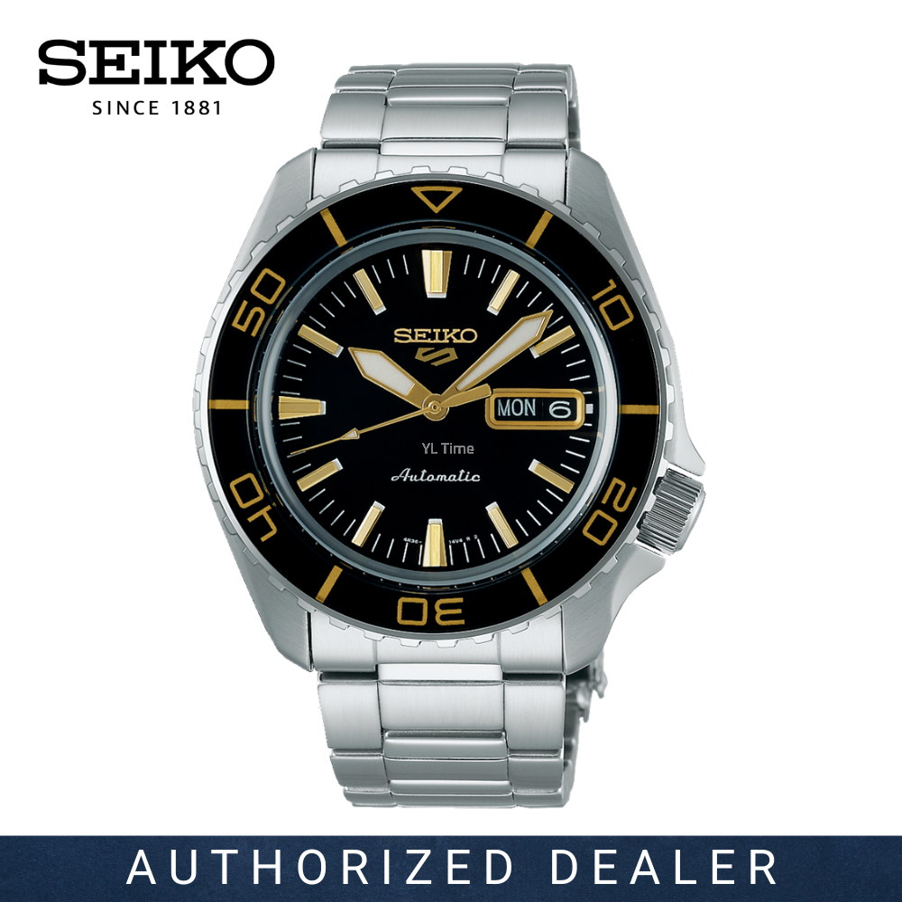 Seiko 5 Sport Automatic SKX Series Black Dial Silver Steel Strap Watch for Men - SRPK99K1 wholesalehk.shop