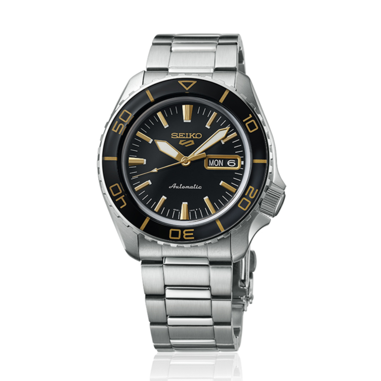 Seiko 5 Sport Automatic SKX Series Black Dial Silver Steel Strap Watch for Men - SRPK99K1 wholesalehk.shop