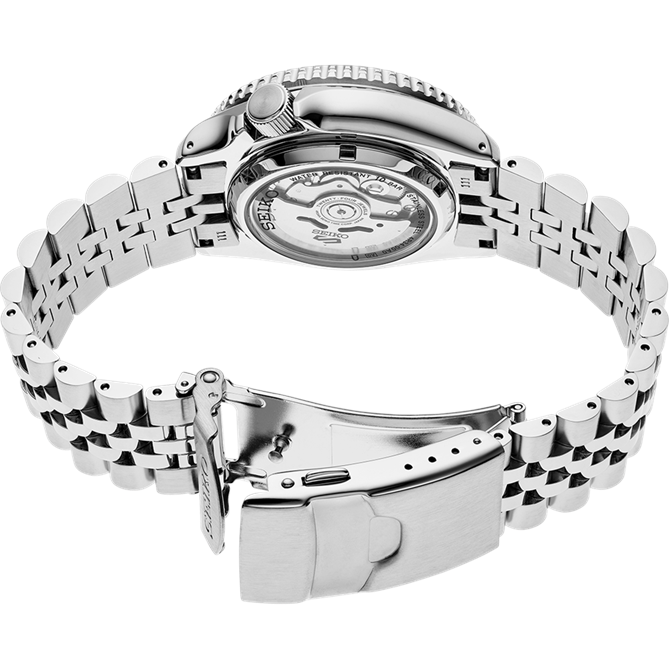 Seiko 5 Sports GMT SKX Automatic Blueberry Dial Silver Steel Strap Watch For Men - SSK003K1 wholesalehk.shop