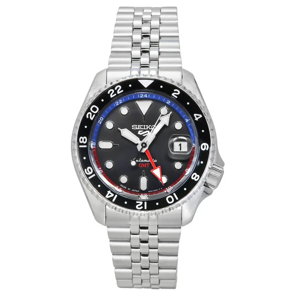 Seiko 5 Sports Special Edition Automatic Grey Dial Silver Steel Strap Watch For Men - SSK019K1 wholesalehk.shop