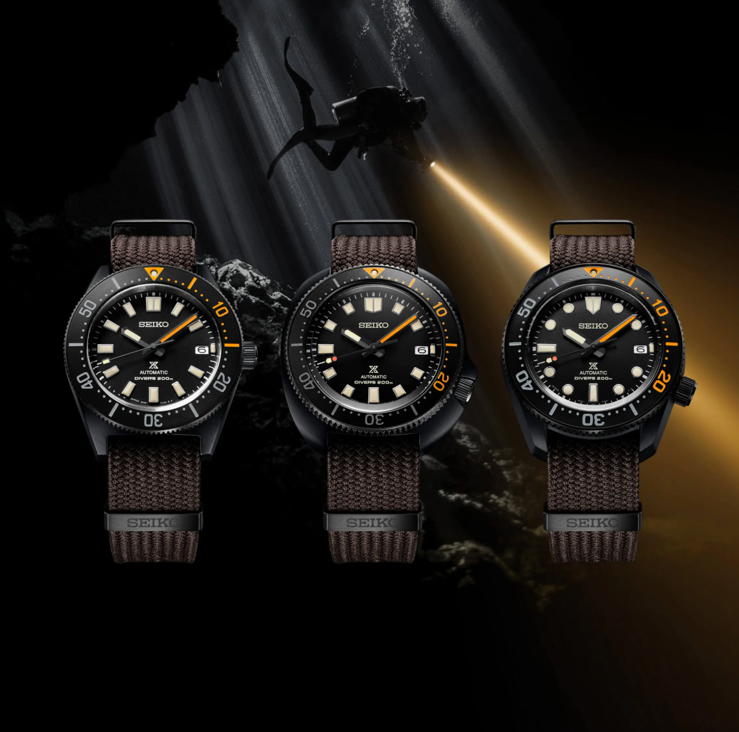 Seiko Prospex Black Series 1965 Limited Edition Black Dial Brown NATO Strap Watch For Men - SPB253J1 wholesalehk.shop