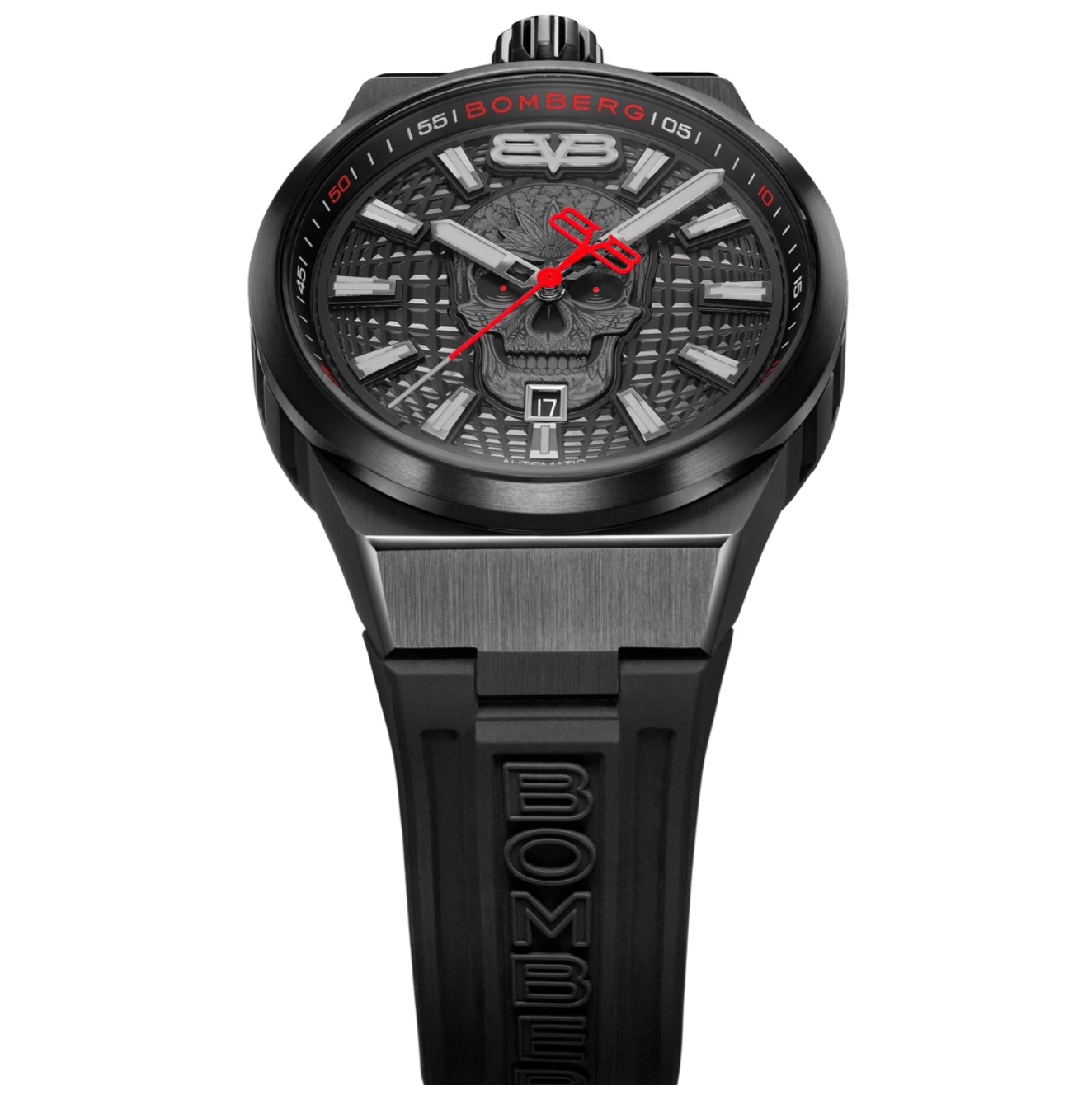 Bomberg Men's BOLT-68 Auto Metropolis Mexico City Black PVD Watch wholesalehk.shop
