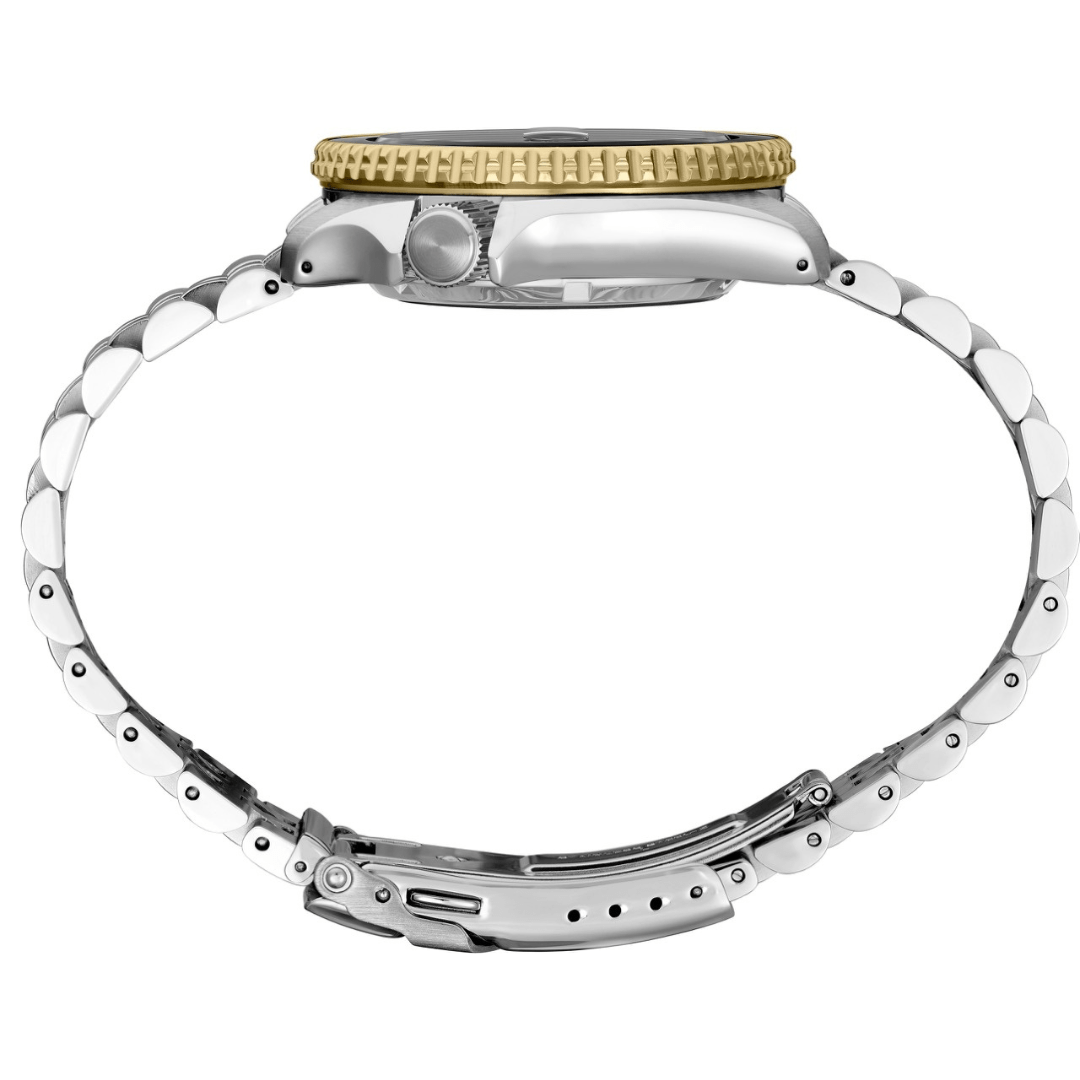 Seiko 5 Sports GMT US Special Edition Automatic Grey Dial Silver Steel Strap Watch For Men - SSK021K1 wholesalehk.shop