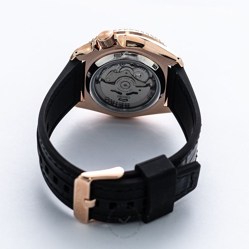 Seiko 5 Sport SKX Automatic Black Dial Black Silicone Strap Watch For Men - SRPD76K1 wholesalehk.shop