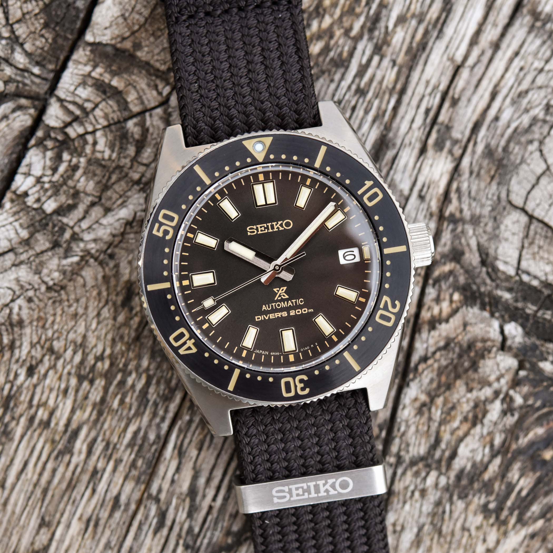 Seiko Prospex 1965 Diver’s Re-Interpretation Automatic Black Dial Brown NATO Strap Watch For Men - SPB239J1 wholesalehk.shop