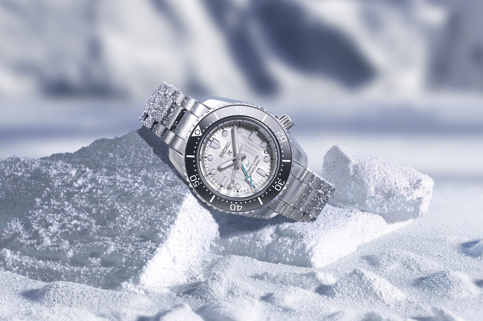 Seiko Prospex Sea Arctic Ocean GMT Limited Edition Silver Dial Silver Steel Strap Watch For Men - SPB439J1 wholesalehk.shop
