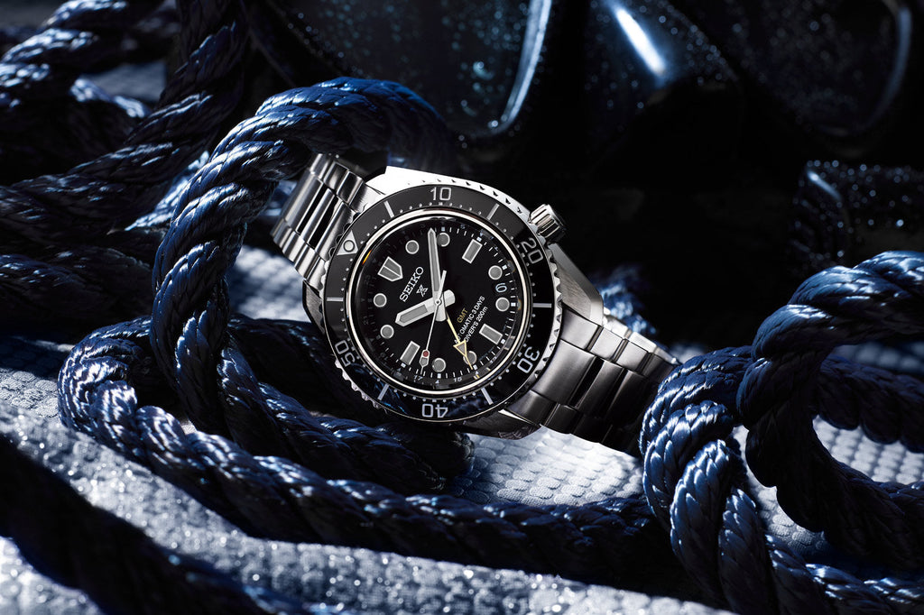 Seiko Prosprex Dark Depths GMT Automatic Black Dial Silver Steel Strap Watch For Men - SPB383J1 wholesalehk.shop