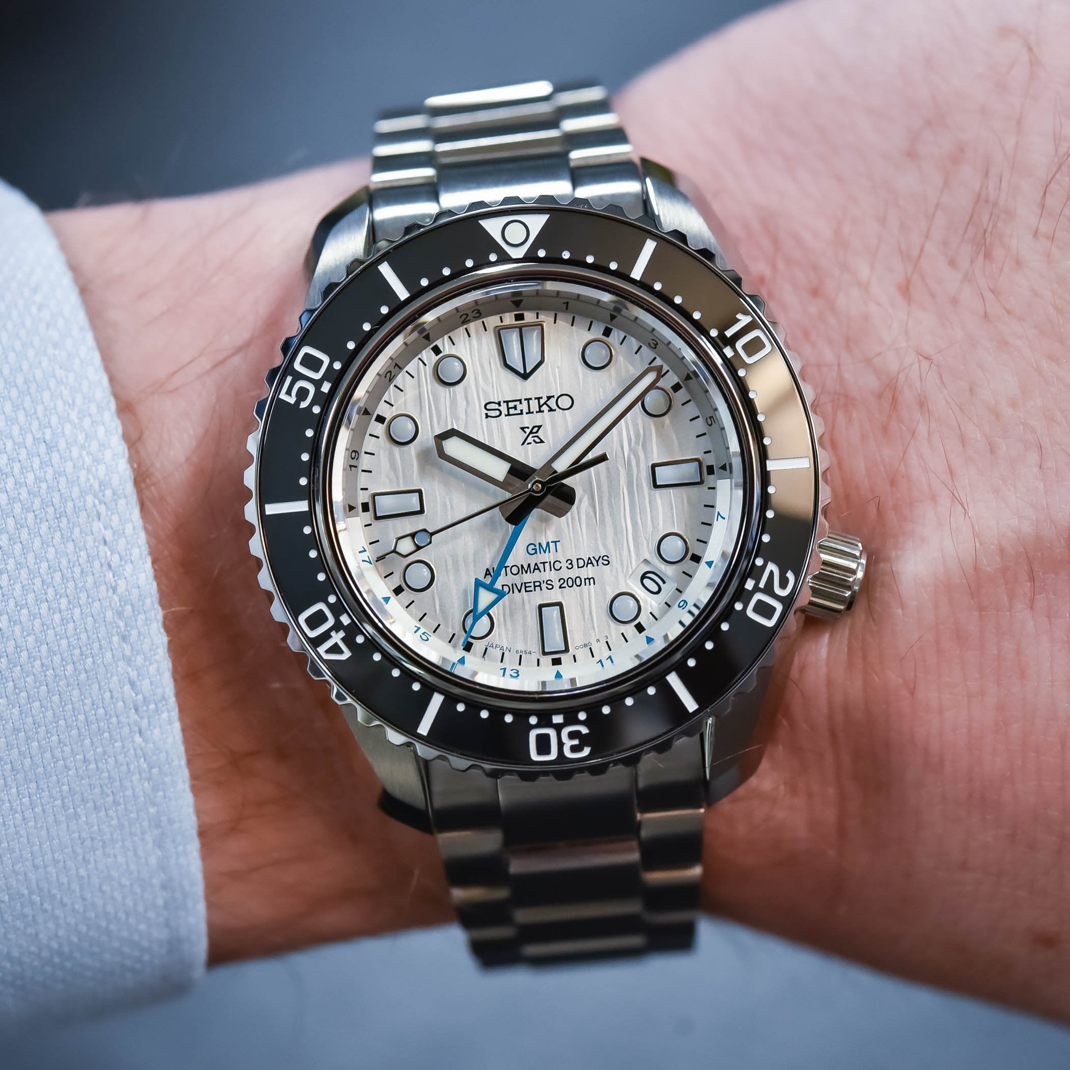 Seiko Prospex Sea Arctic Ocean GMT Limited Edition Silver Dial Silver Steel Strap Watch For Men - SPB439J1 wholesalehk.shop