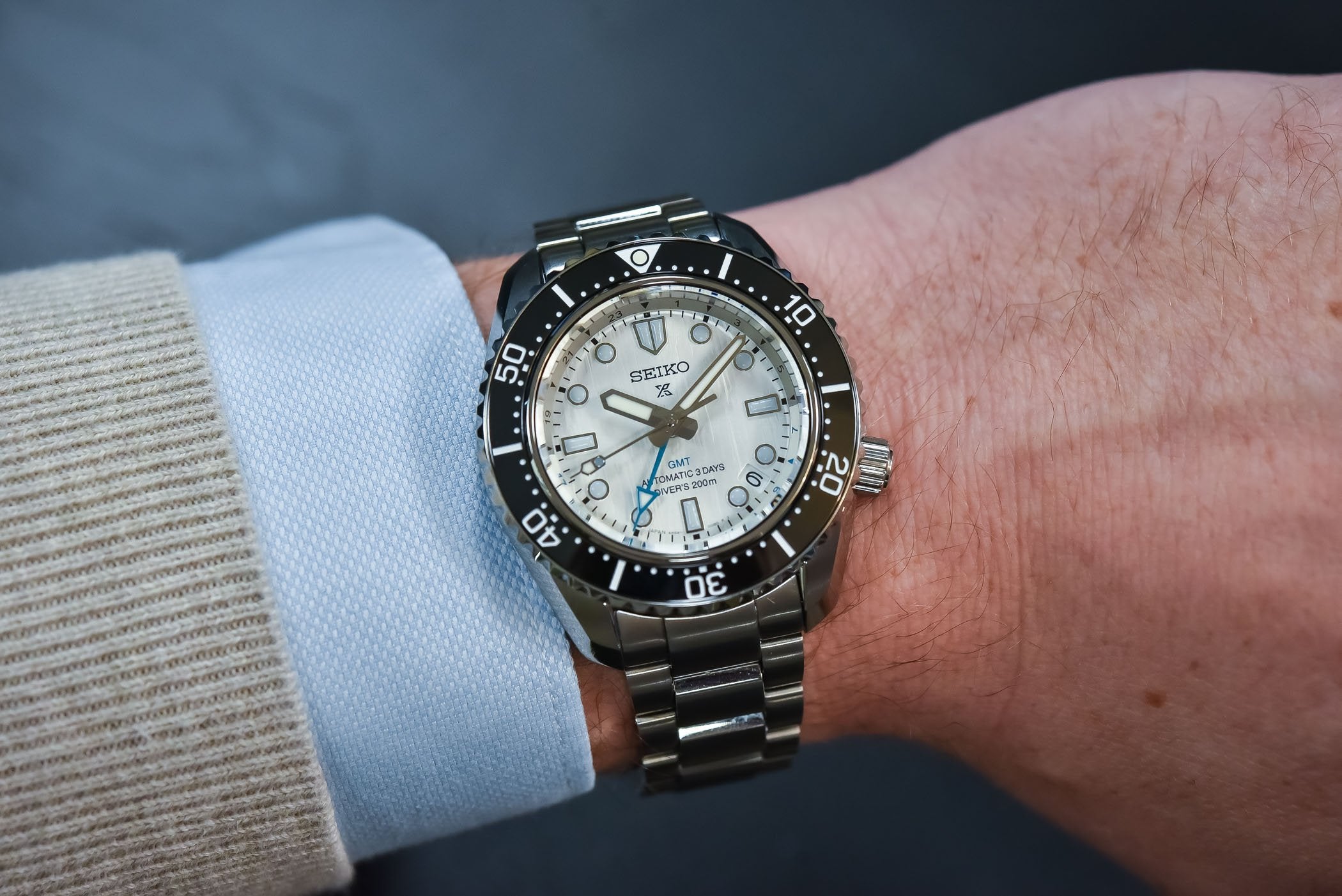 Seiko Prospex Sea Arctic Ocean GMT Limited Edition Silver Dial Silver Steel Strap Watch For Men - SPB439J1 wholesalehk.shop