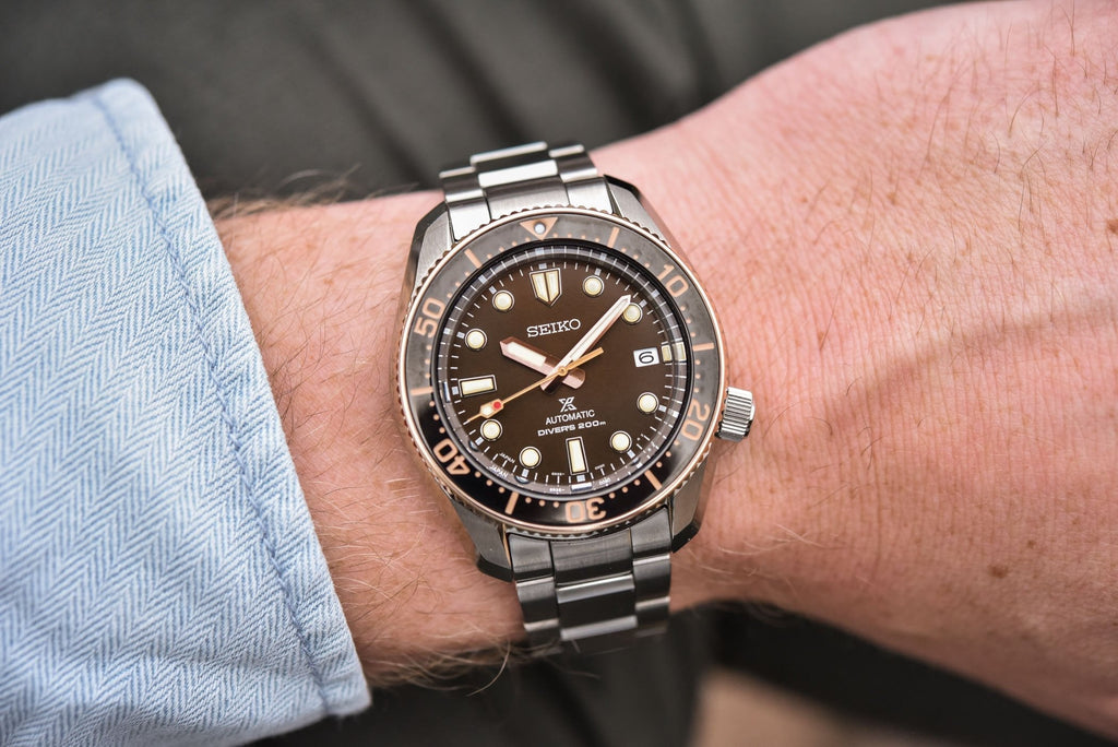 Seiko Prospex Sea Diver Automatic Brown Dial Silver Steel Strap Watch For Men - SPB240J1 wholesalehk.shop