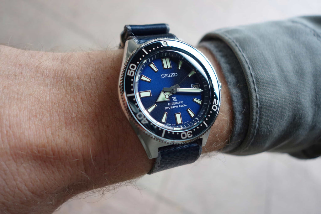 Seiko Prospex Analogue Automatic Diver Blue Dial Black Rubber Strap Watch For Men - SPB053J1 wholesalehk.shop