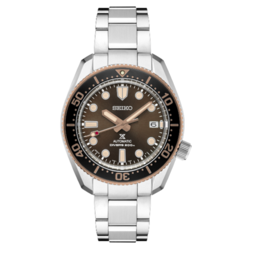 Seiko Prospex Sea Diver Automatic Brown Dial Silver Steel Strap Watch For Men - SPB240J1 wholesalehk.shop
