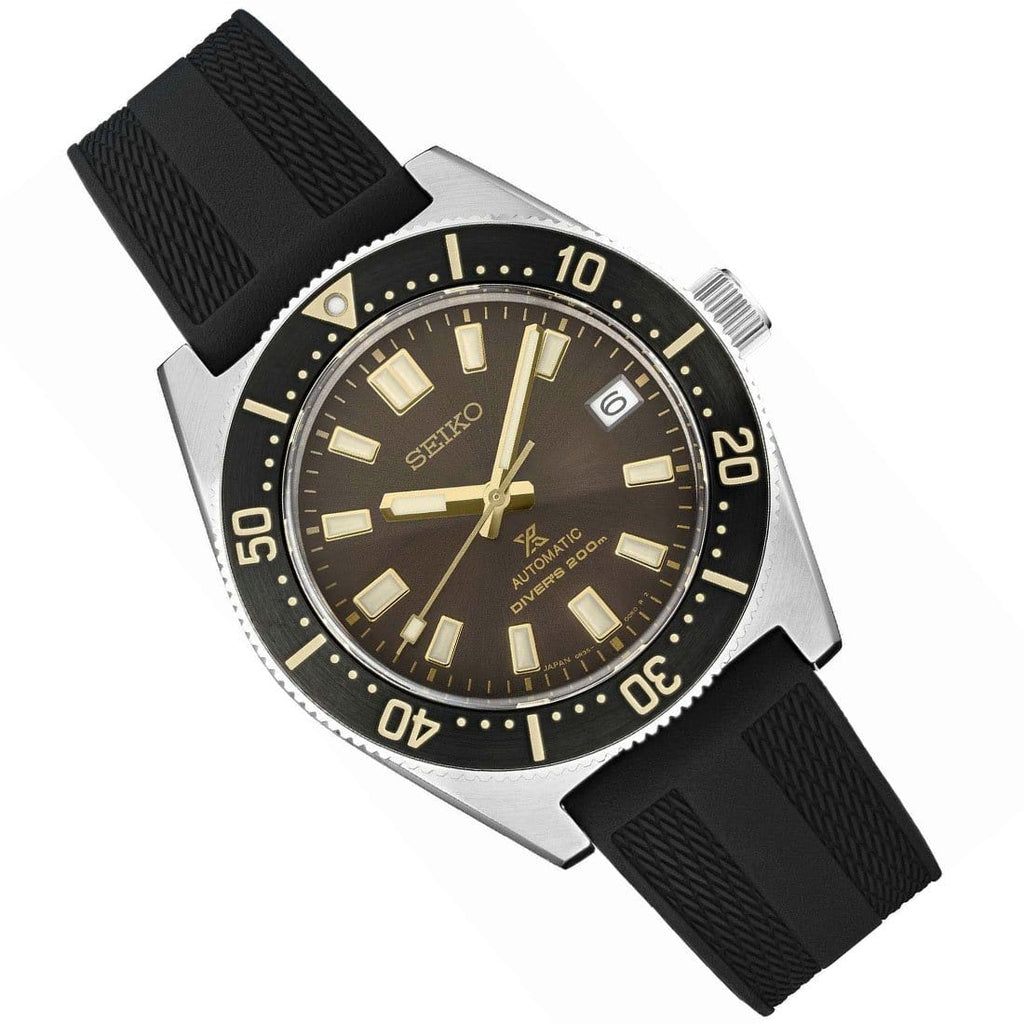 Seiko Prospex 1965 Diver's Modern Re-Interpretation Automatic Brown Dial Black Rubber Strap Watch For Men - SPB147J1 wholesalehk.shop