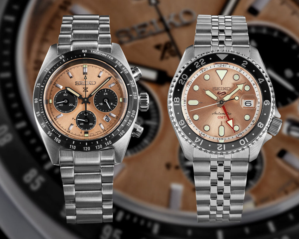 Seiko 5 Sports GMT Thong Sia Limited Edition Brown Dial Silver Steel Strap Watch for Men - SSK043K1 wholesalehk.shop