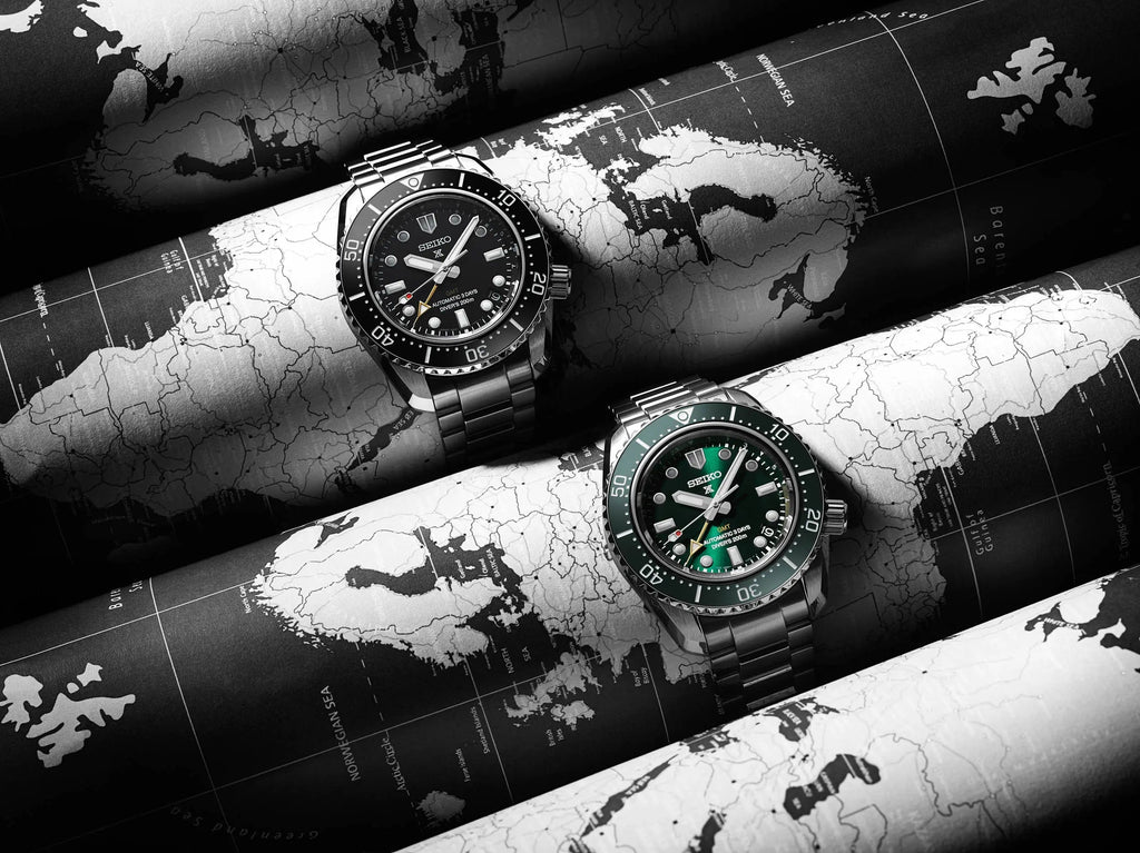 Seiko Prosprex Dark Depths GMT Automatic Black Dial Silver Steel Strap Watch For Men - SPB383J1 wholesalehk.shop