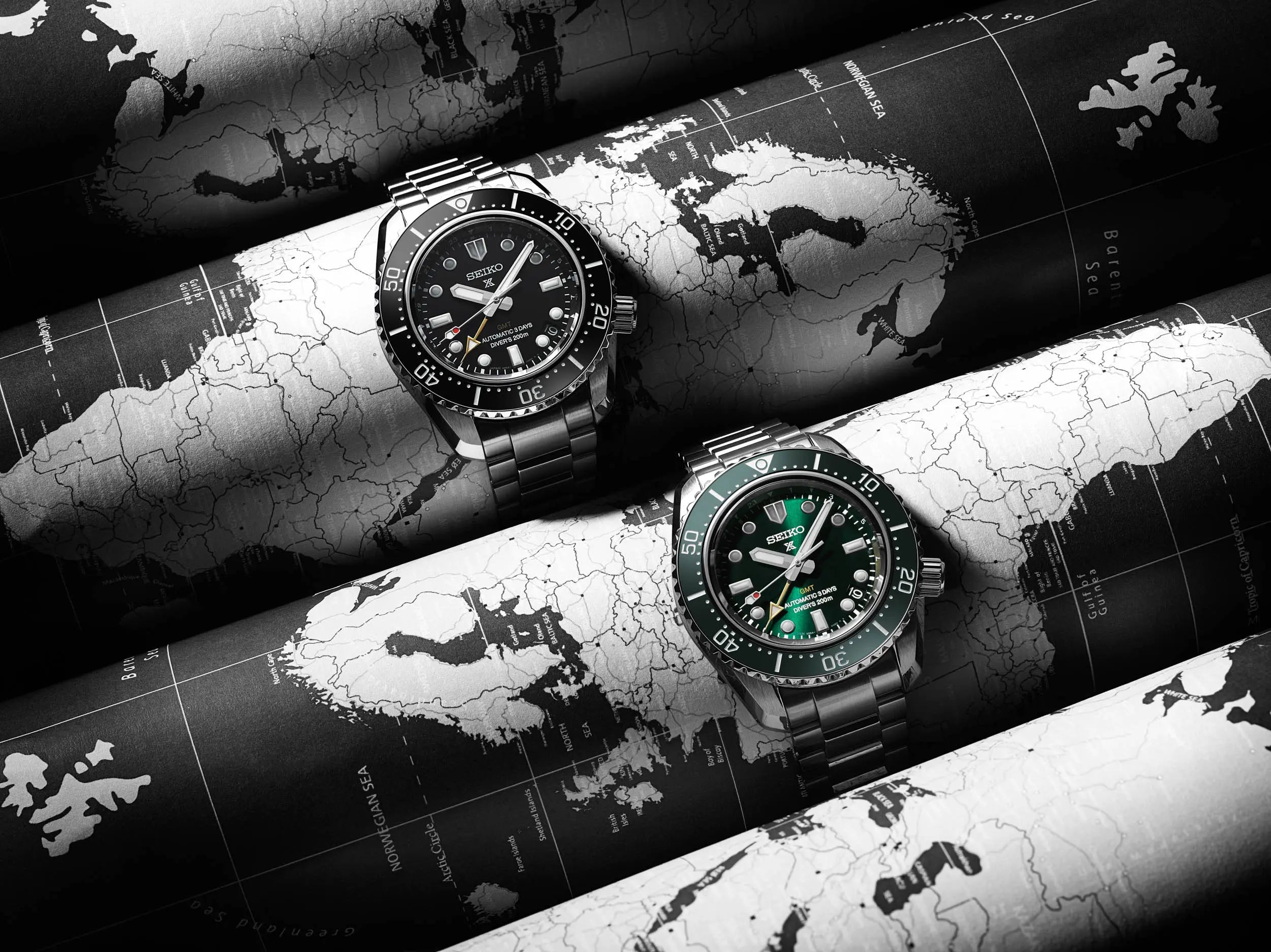 Seiko Prosprex Dark Depths GMT Automatic Black Dial Silver Steel Strap Watch For Men - SPB383J1 wholesalehk.shop
