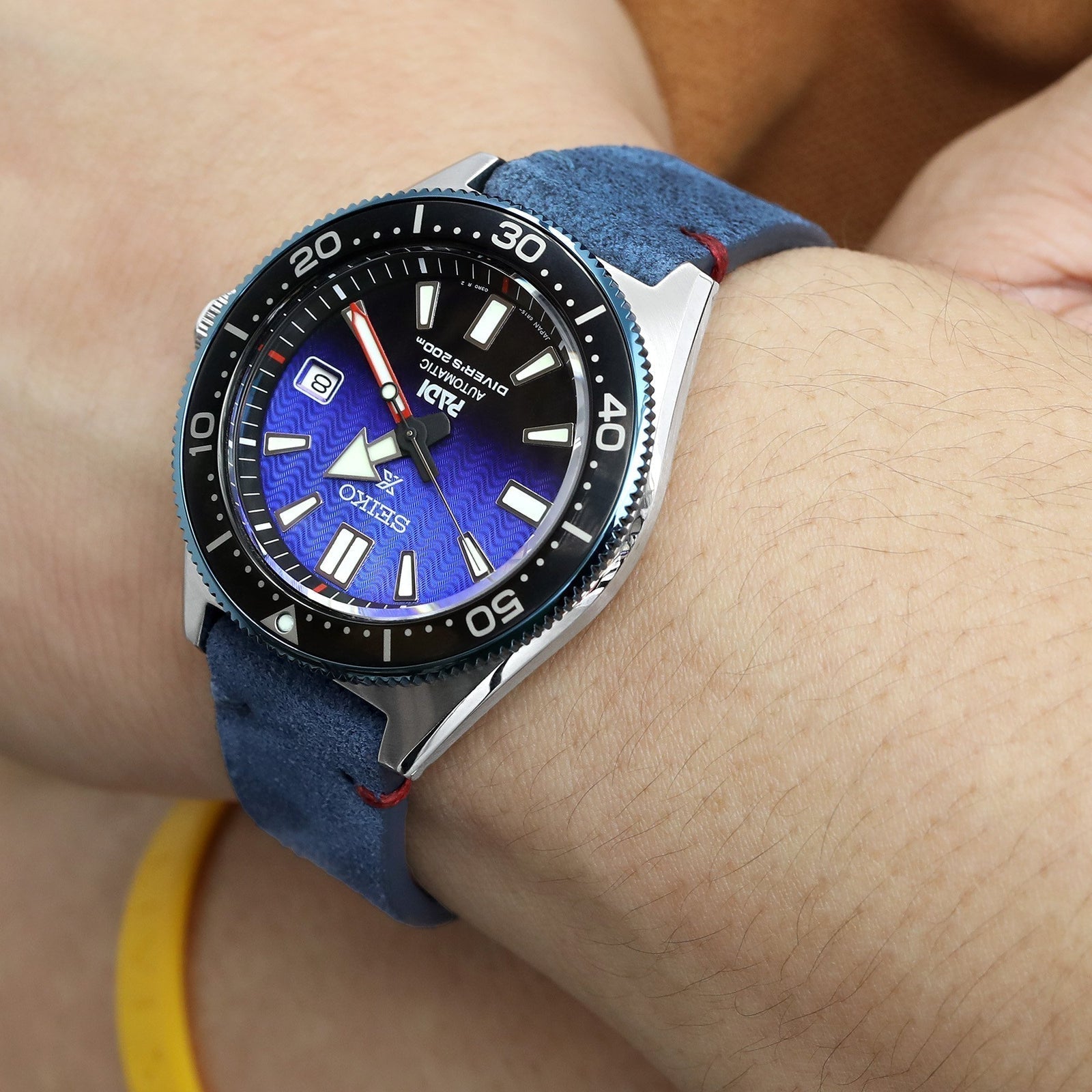 Seiko Prospex PADI Special Edition Divers 200M Blue Dial Blue Rubber Strap Watch For Men - SPB071J1 wholesalehk.shop