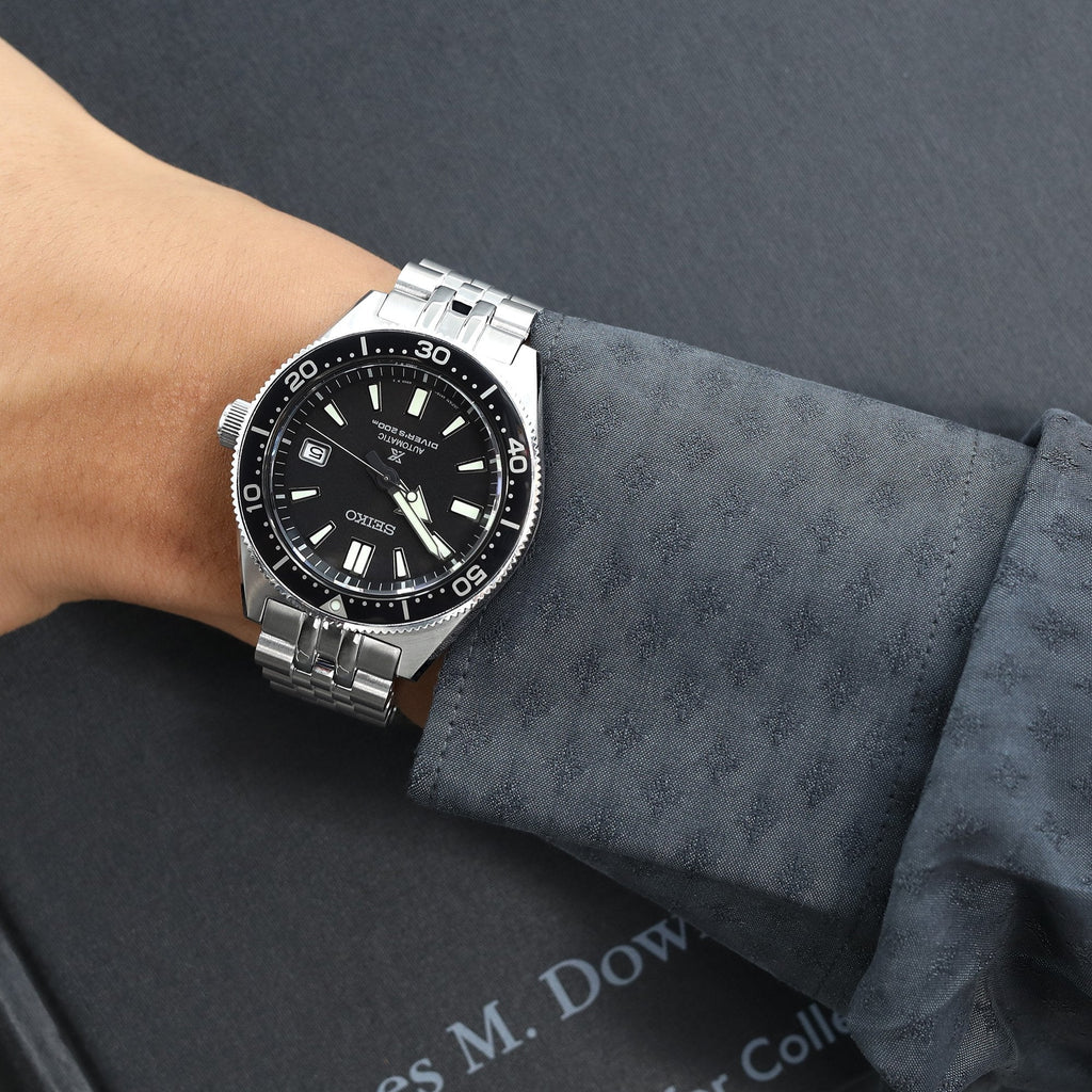 Seiko Prospex Automatic Diver Black Dial Silver Steel Strap Watch For Men - SPB051J1 wholesalehk.shop