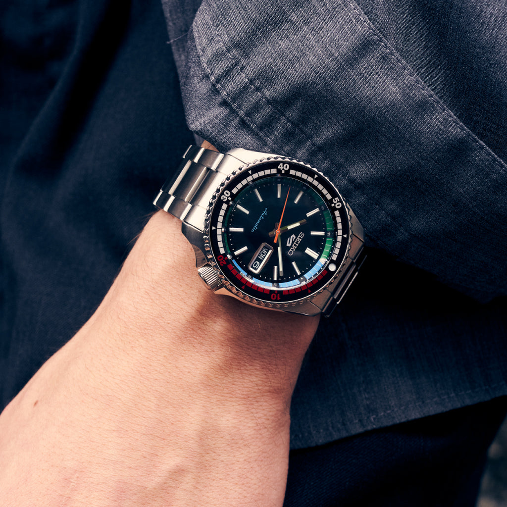 Seiko 5 Sports Automatic Blue Dial Silver Steel Strap Watch for Men - SRPK97K1 wholesalehk.shop