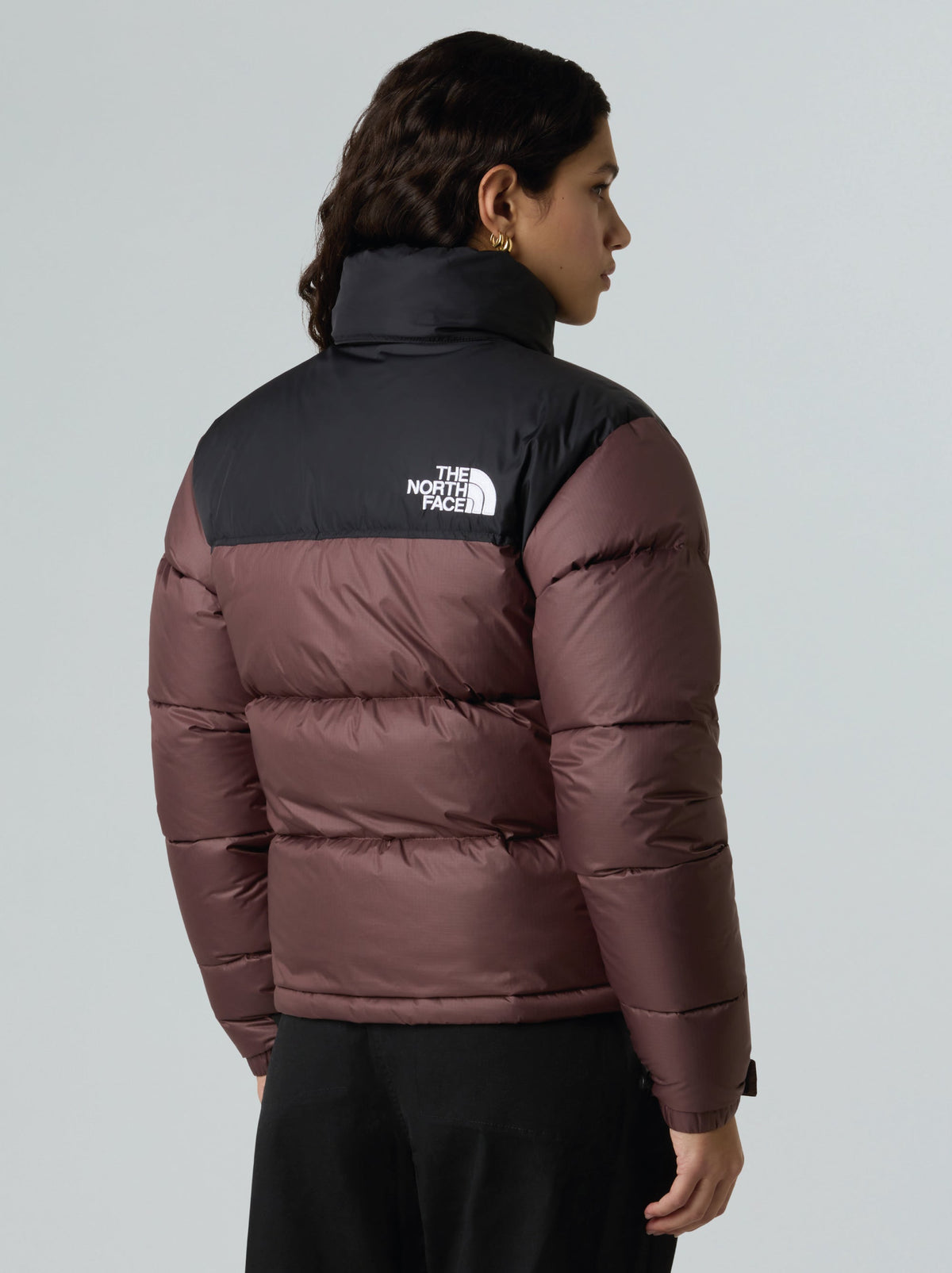 2026 New Arrival Giacca Retro Nuptse Squadrato da Donna Viola wholesalehk.shop