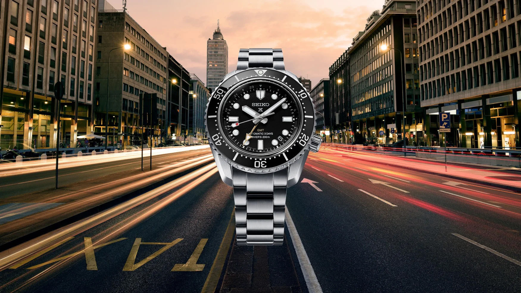 Seiko Prosprex Dark Depths GMT Automatic Black Dial Silver Steel Strap Watch For Men - SPB383J1 wholesalehk.shop