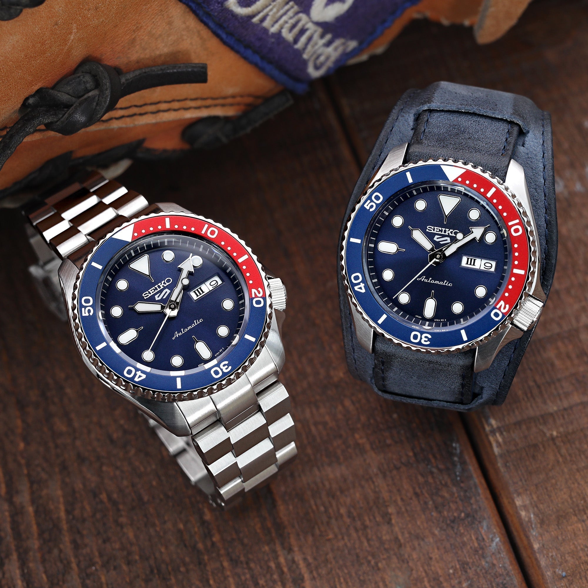 Seiko 5 Sports Automatic Blue Dial Silver Steel Strap Watch For Men - SRPD53K1 wholesalehk.shop