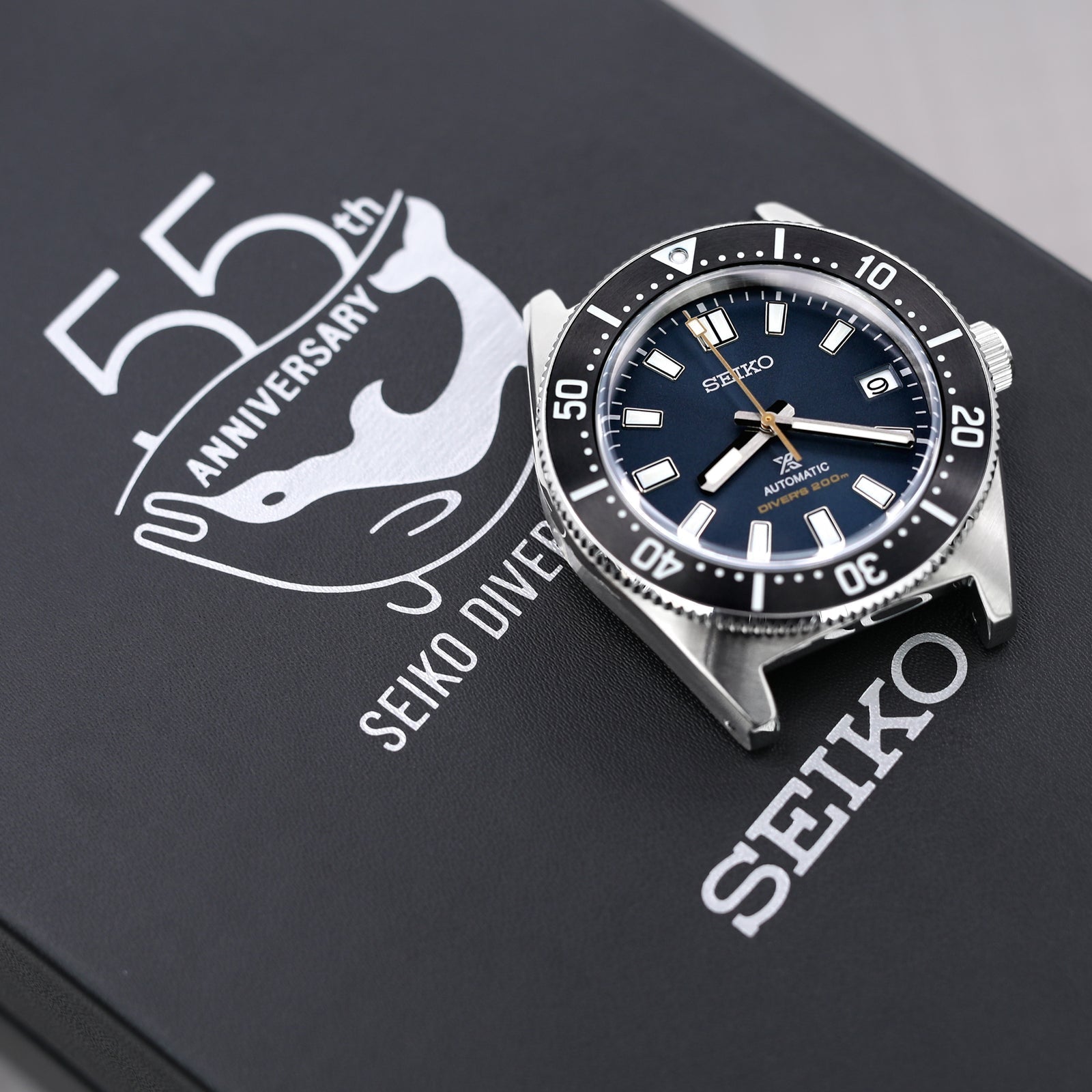 Seiko Prospex Automatic 1965 Dive 55th Anniversary Limited Edtion Blue Dial Silver Steel Strap Watch For Men - SPB149J1 wholesalehk.shop