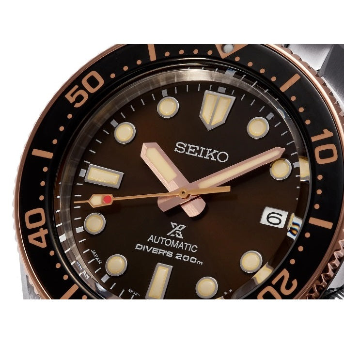 Seiko Prospex Sea Diver Automatic Brown Dial Silver Steel Strap Watch For Men - SPB240J1 wholesalehk.shop
