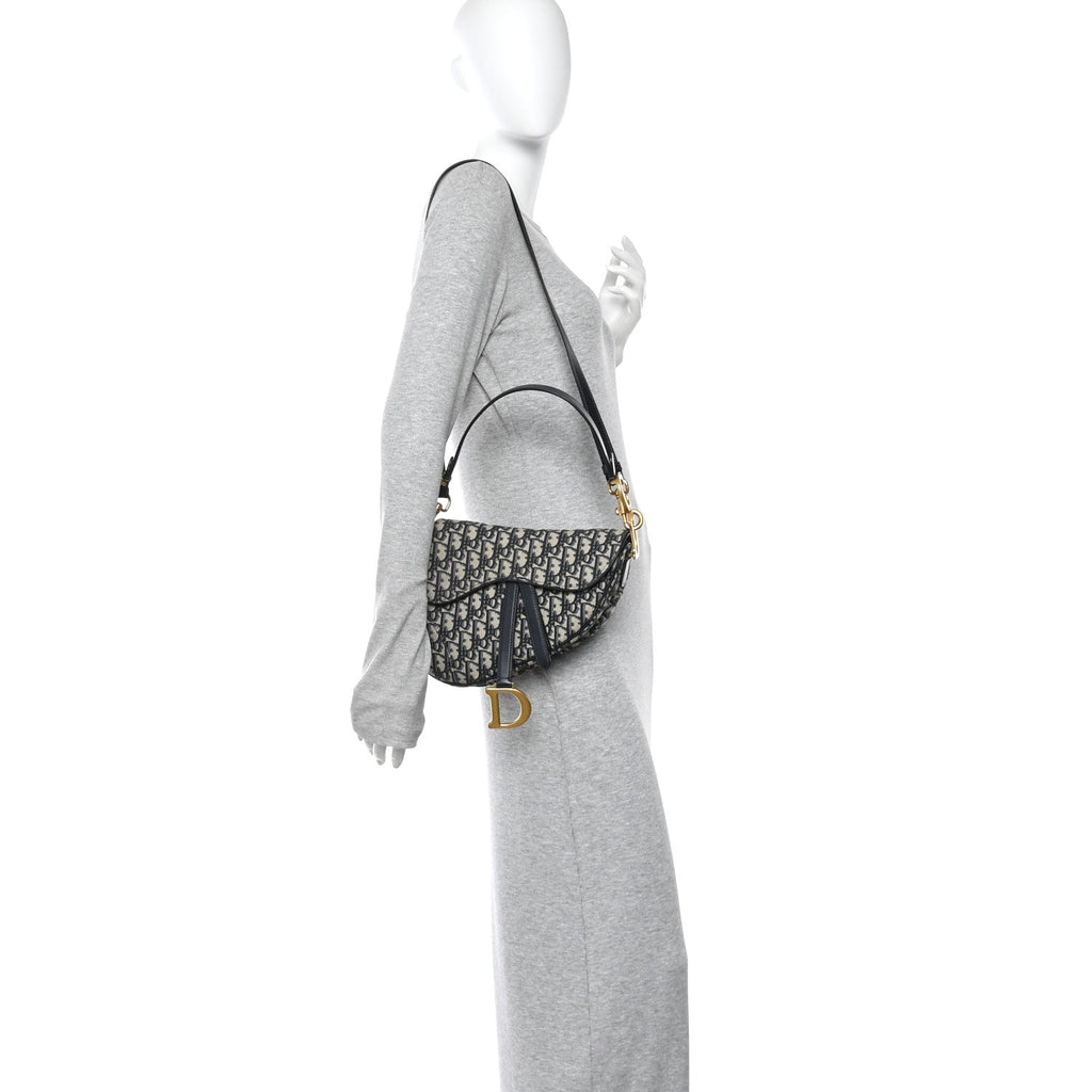 Oblique Saddle Bag With Strap Blue wholesalehk.shop