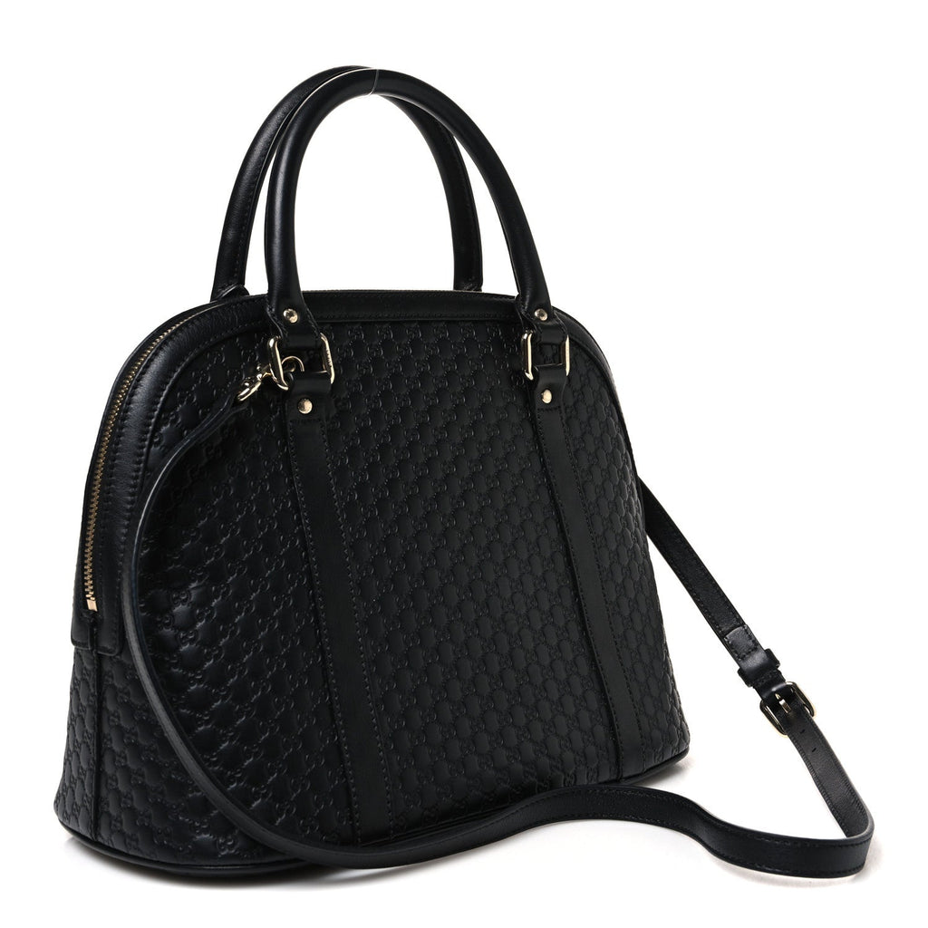 Microguccissima Medium Dome Bag Black £¨ Direct shipment via from wholesalehk.shop