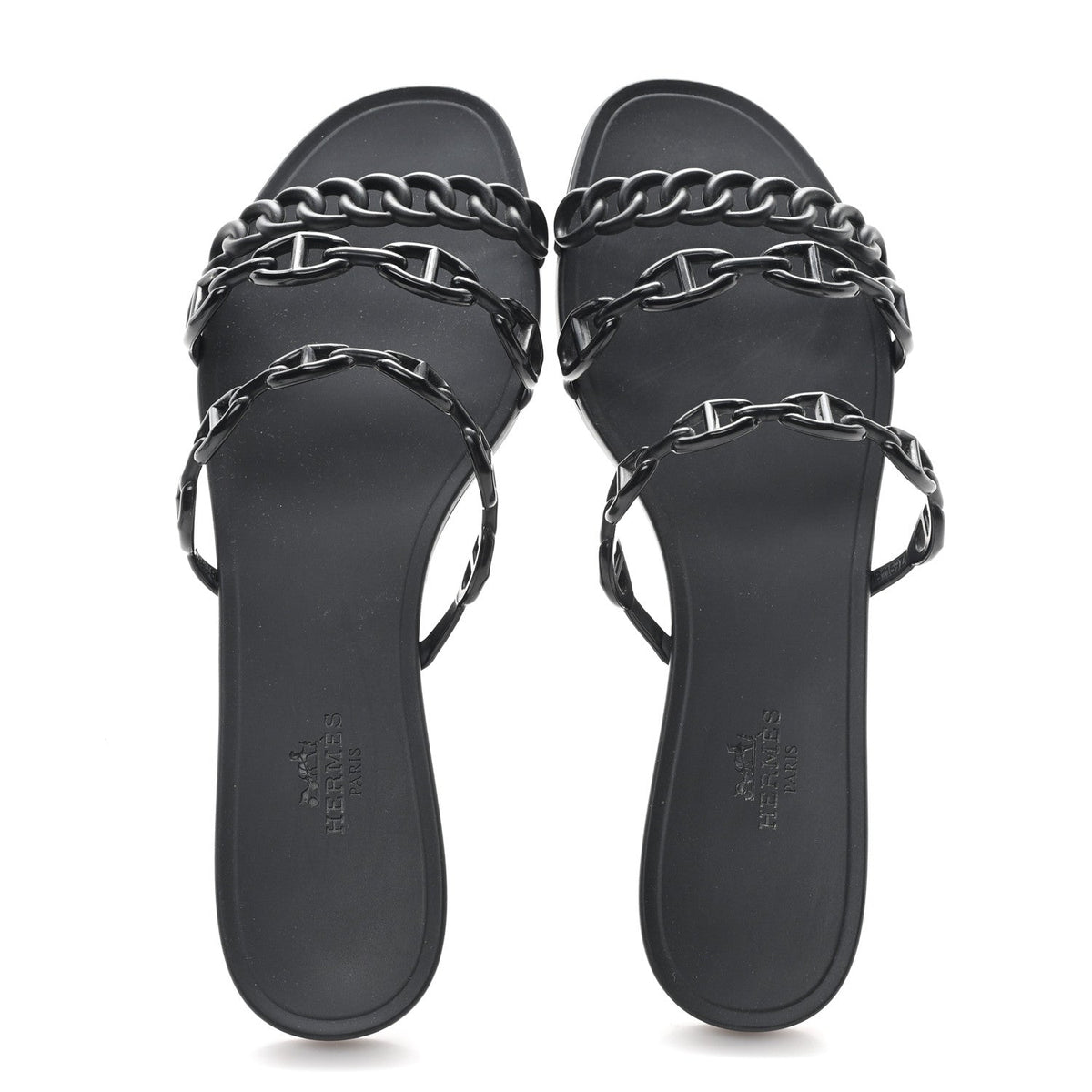 Rubber Chaine d'Ancre Rivage Sandals 38 Black wholesalehk.shop