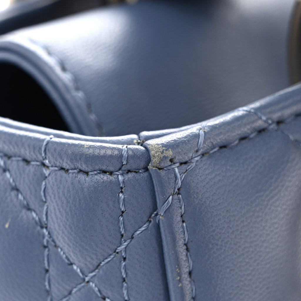 Lambskin Cannage Small My ABCDior Lady Dior Denim Blue wholesalehk.shop